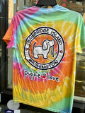 puppie love - Exclusive - Spiral Tie Dye - Short Sleeve T-Shirt - Aerial - 2X Large