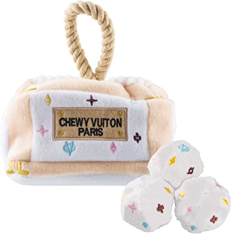 Haute Diggity Dog - Chewy Vuitton White - Interactive Toy