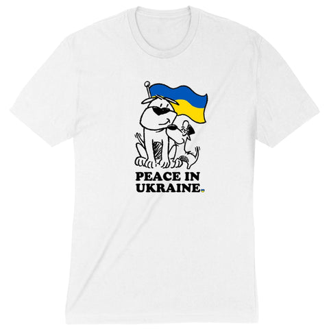 I Heart Dogs - Peace For Ukraine T-Shirt 4XLarge