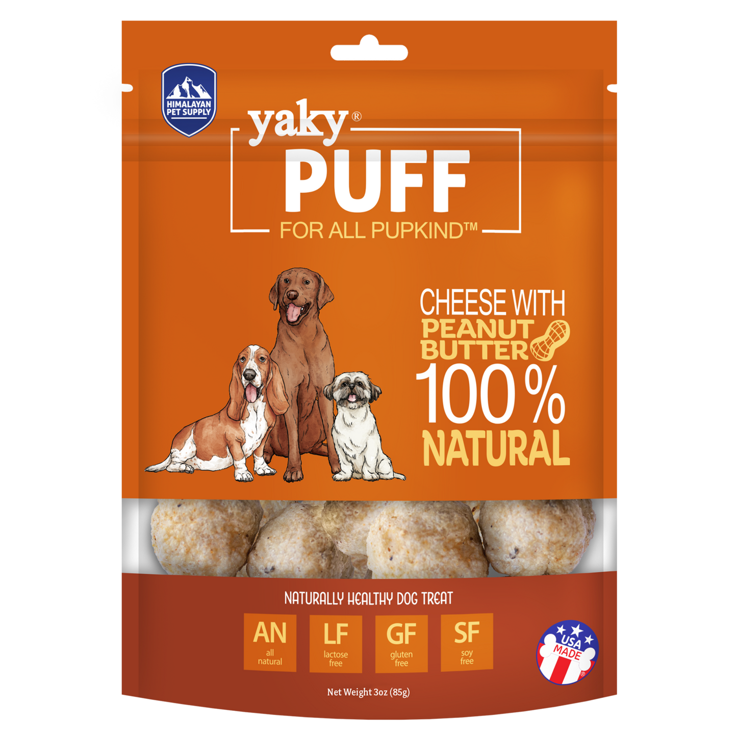 Himalayan Dog Chew - Yaky Puffs  Peanut Butter